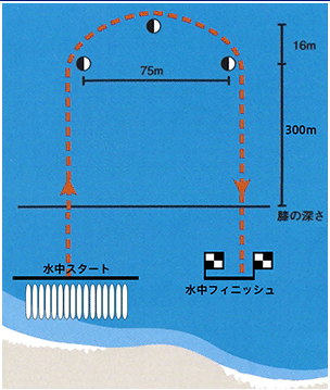 サーフスキーレース図