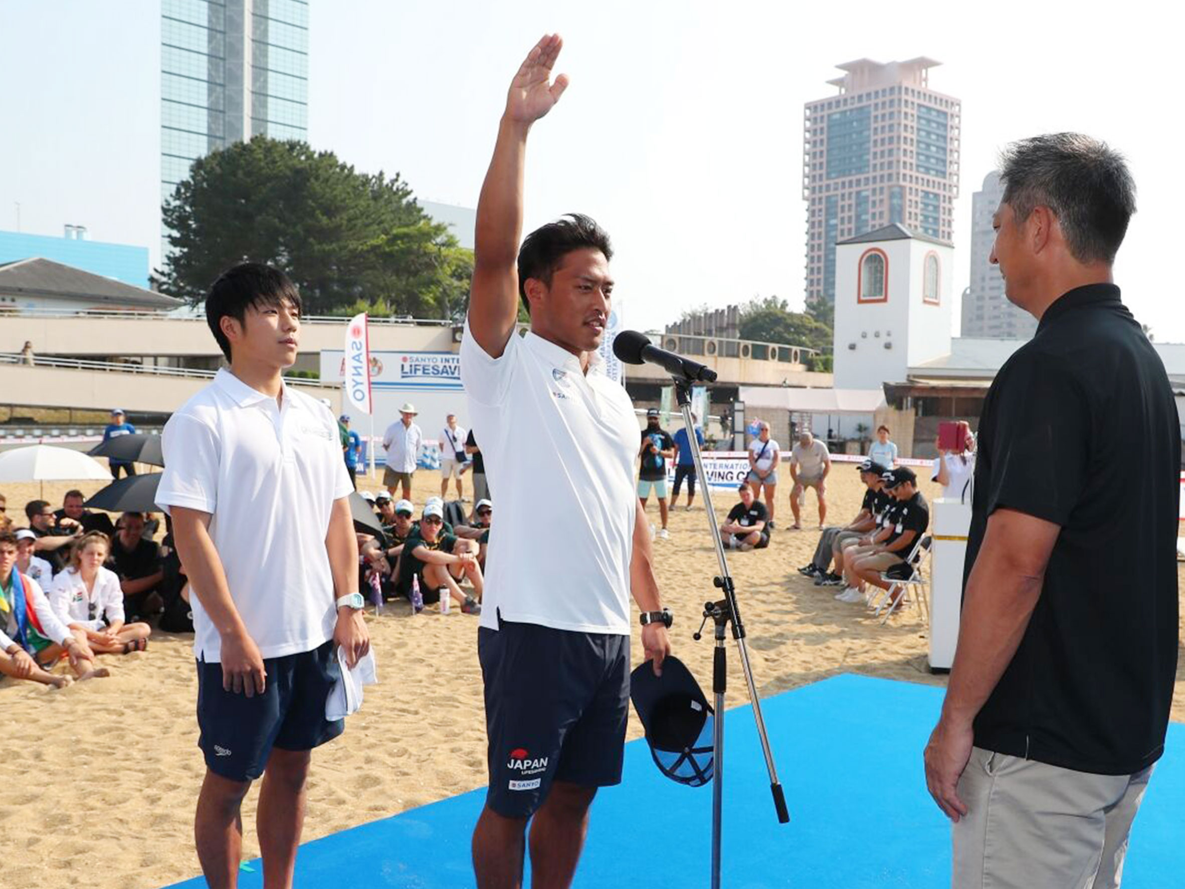 三洋物産 インターナショナル ライフセービングカップ 2019　開会式開催